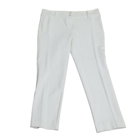 Anne Klein Pants - NWT Anne Klein White Slim Ankle Pants